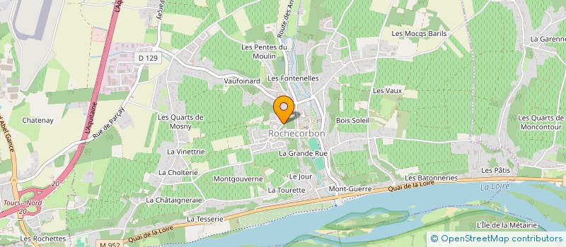 localisation de l'entreprise GFA DE MONTGOUVERNE à ROCHECORBON