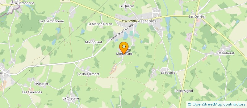 localisation de l'entreprise GFA DE MONTJUANT  AZERABLES