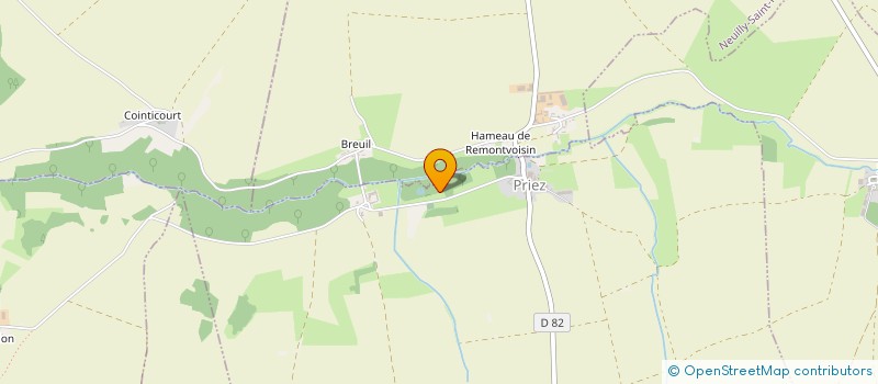 localisation de l'entreprise GFA DE MONTMANGEON  PRIEZ