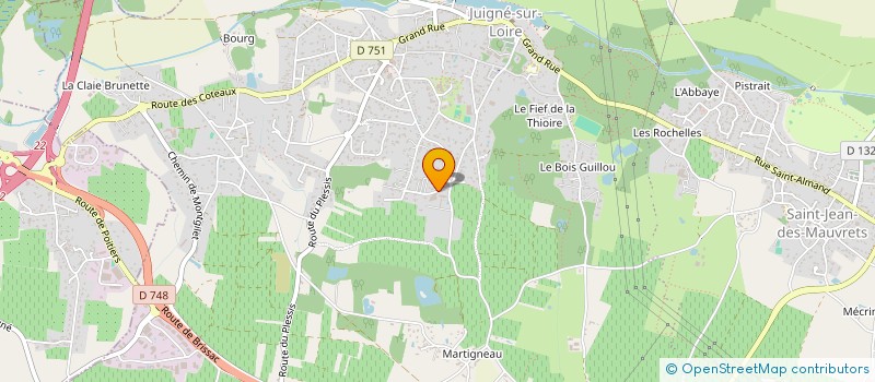 localisation de l'entreprise GFA DE MONTMART  LES GARENNES SUR LOIRE