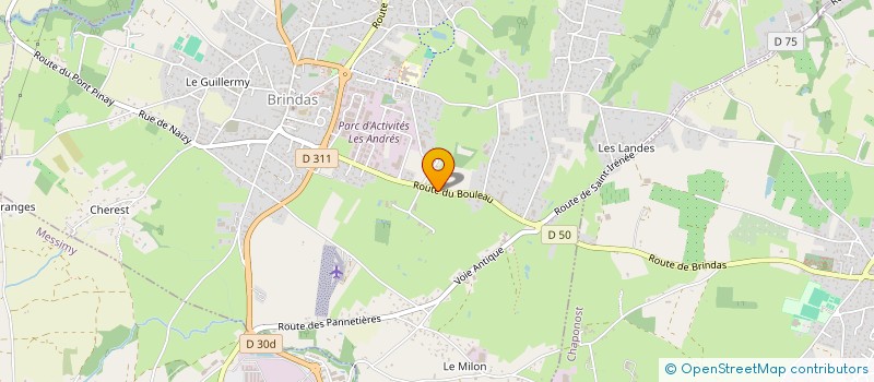 localisation de l'entreprise GFA DE MONTPLAISIR  BRINDAS