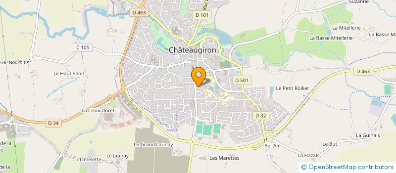 localisation de l'entreprise GFA DE MONTVRIL  CHATEAUGIRON