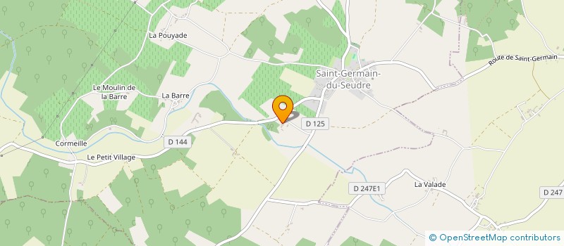 localisation de l'entreprise GFA DE MOQUERAT  SAINT-GERMAIN-DU-SEUDRE