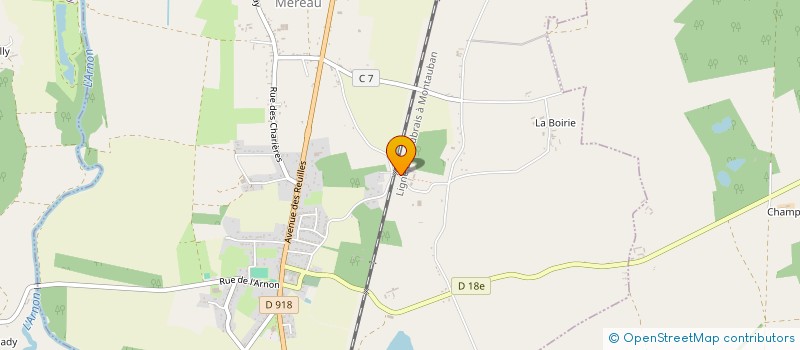 localisation de l'entreprise GFA DE MUZAY  MEREAU