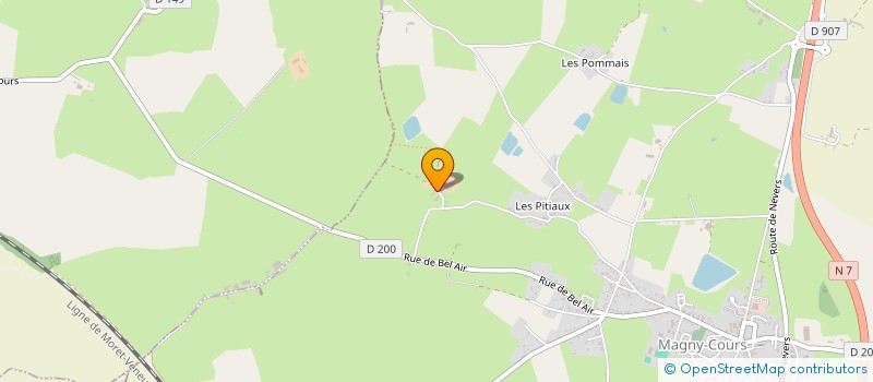 localisation de l'entreprise GFA DE NOULOT à MAGNY-COURS