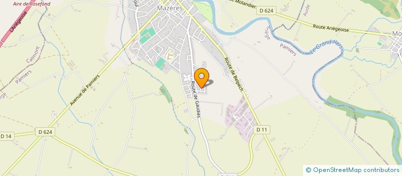 localisation de l'entreprise GFA DE PALOSSE à MAZERES