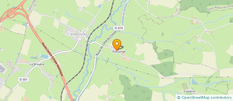 localisation de l'entreprise GFA DE PASSANGE  VOLESVRES