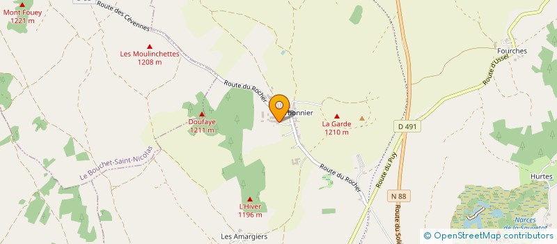 localisation de l'entreprise GFA DE PAULHES  LANDOS