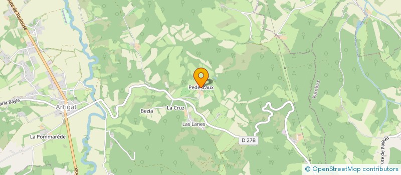 localisation de l'entreprise GFA DE PEDESCAUX à ARTIGAT