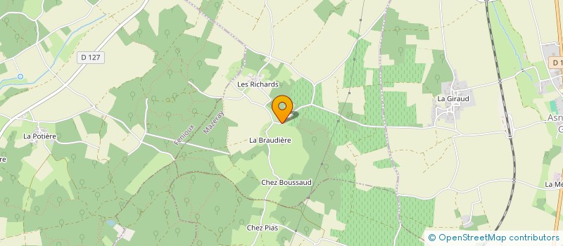 localisation de l'entreprise GFA DE PELOUAILLE  ST JEAN D'ANGELY