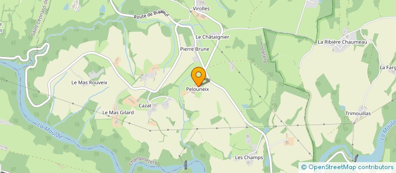 localisation de l'entreprise GFA DE PELOUNEIX à LIMOGES