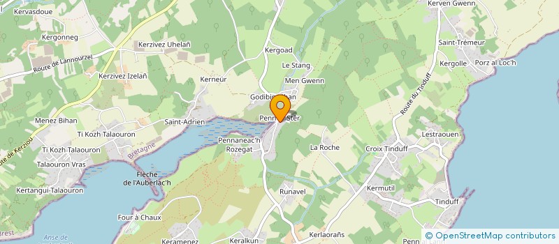 localisation de l'entreprise GFA DE PEN A VERN  PLOUGASTEL-DAOULAS