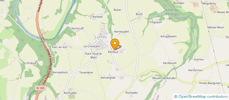 localisation de l'entreprise GFA DE PENFOUL  LOTHEY