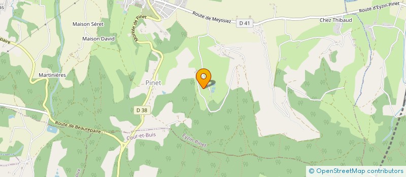 localisation de l'entreprise GFA DE PEROUSE  EYZIN-PINET