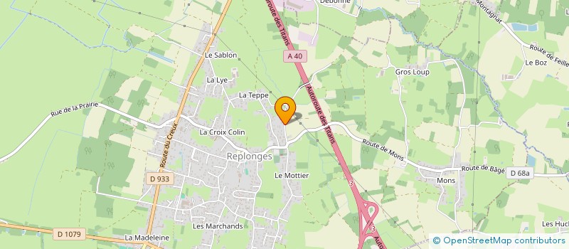 localisation de l'entreprise GFA DE PETERONDE à REPLONGES