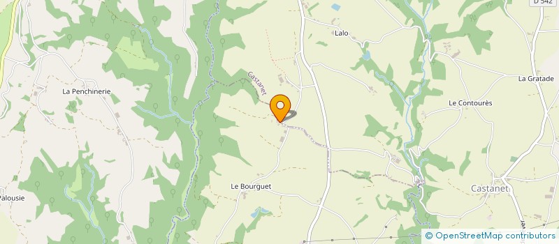 localisation de l'entreprise GFA DE PEYREBOSC  CASTANET