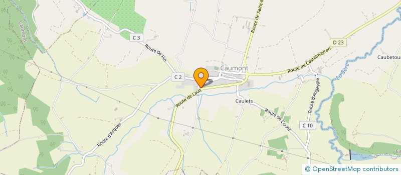 localisation de l'entreprise GFA DE PEYRONNET  MERLES