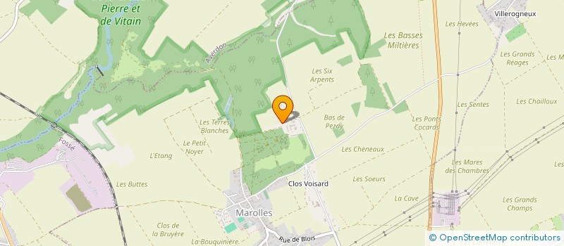 localisation de l'entreprise GFA DE PEZAY  MAROLLES