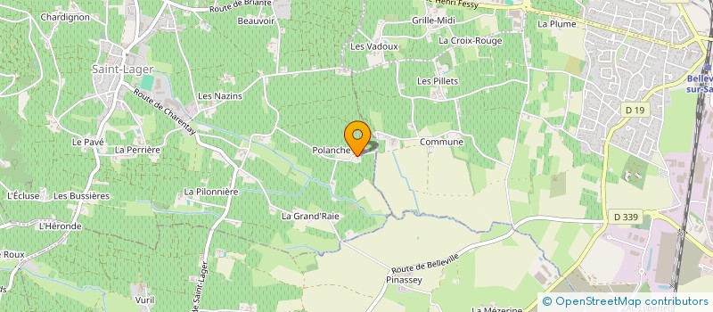 localisation de l'entreprise GFA DE POLANCHE  SAINT-LAGER