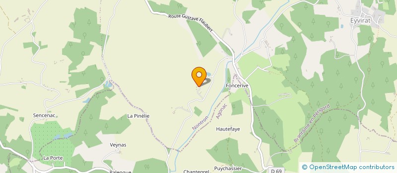 localisation de l'entreprise GFA DE POMAREDE à BRANTOME EN PERIGORD