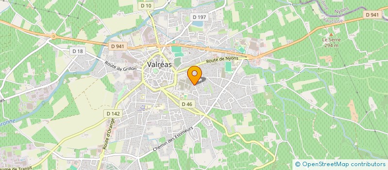 localisation de l'entreprise GFA DE PONTAUJARD à VALREAS