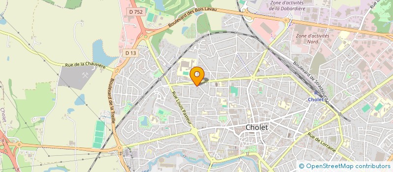 localisation de l'entreprise GFA DE PONTHOLIN à CHOLET