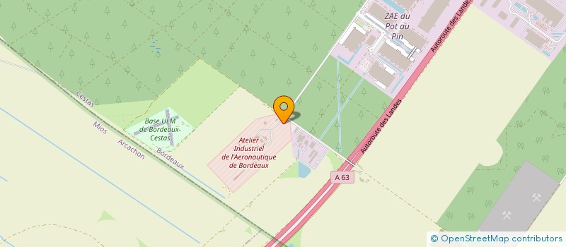 localisation de l'entreprise GFA DE POT AU PIN  CESTAS