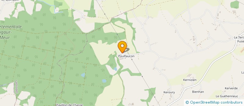 localisation de l'entreprise GFA DE POULFAUCON ET PENQUER  BOQUEHO