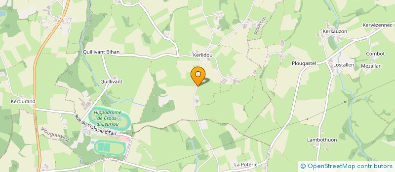 localisation de l'entreprise GFA DE POULRAN  PLOUVORN