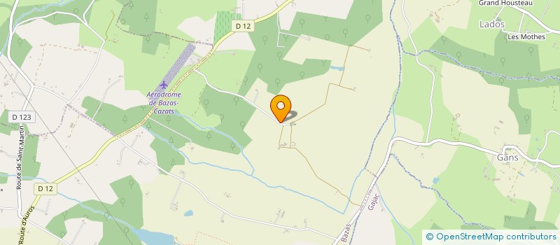 localisation de l'entreprise GFA DE POUSSIGNAC  BAZAS