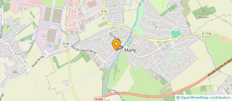 localisation de l'entreprise GFA DE PRAYEL  MARLY