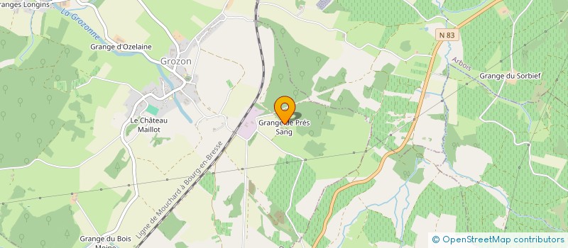 localisation de l'entreprise GFA DE PRES SANG  GROZON