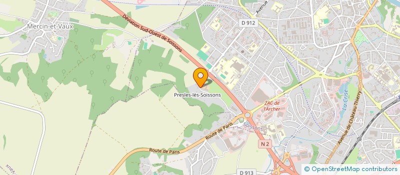 localisation de l'entreprise GFA DE PRESLES à SOISSONS