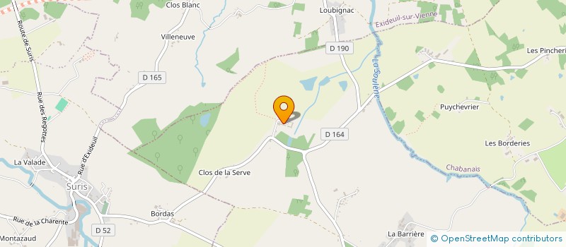 localisation de l'entreprise GFA DE PRESSAC à SAINT-QUENTIN-SUR-CHARENTE