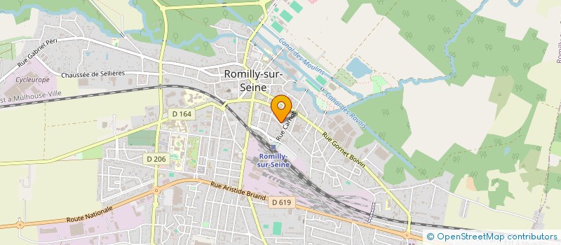 localisation de l'entreprise GFA DE PRIAULT  ROMILLY-SUR-SEINE