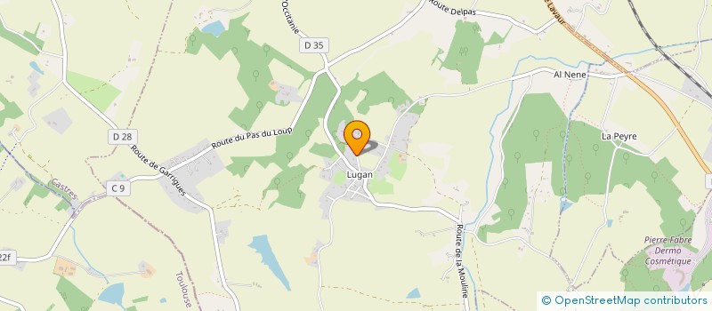 localisation de l'entreprise GFA DE PUJOLIS  MARZENS