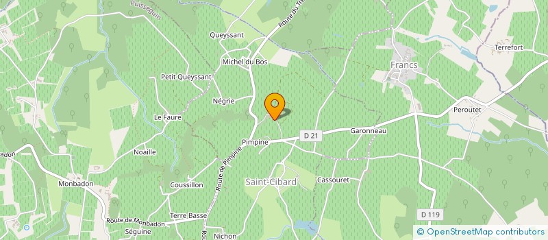 localisation de l'entreprise GFA DE PUYFROMAGE  SAINT-CIBARD