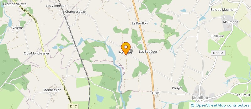 localisation de l'entreprise GFA DE PUYRASEAU à JANAILHAC