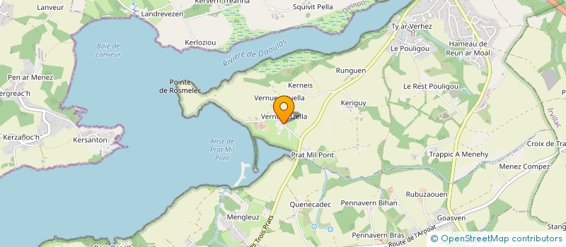 localisation de l'entreprise GFA DE QUENECADEC à DAOULAS