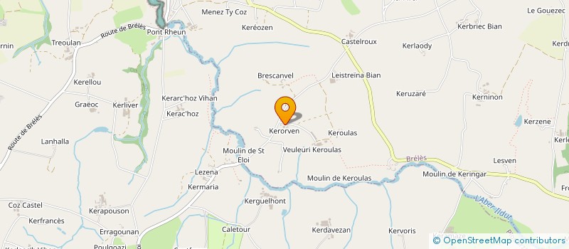 localisation de l'entreprise GFA DE QUILAFAUX  PLOUARZEL