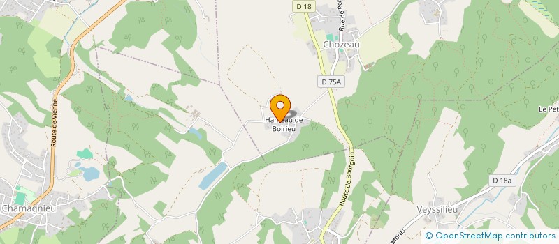 localisation de l'entreprise GFA DE QUINCIEU  PANOSSAS