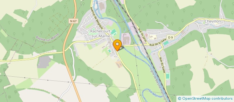 localisation de l'entreprise GFA DE RACHECOURT à RACHECOURT-SUR-MARNE