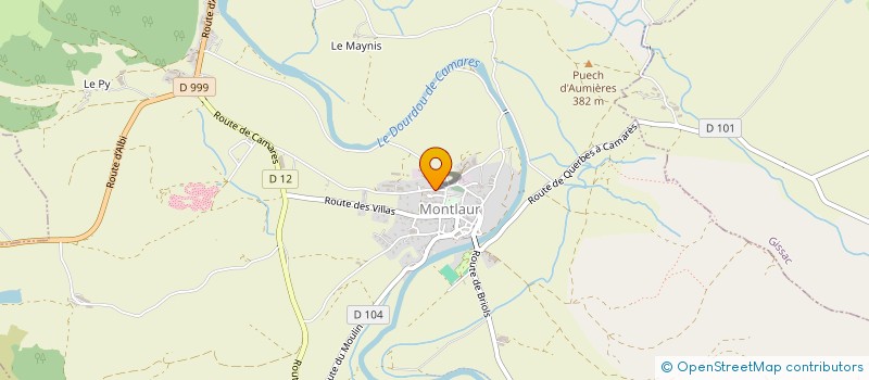 localisation de l'entreprise GFA DE RAYSSAC  MONTLAUR