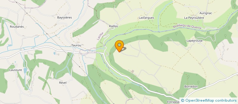 localisation de l'entreprise GFA DE REGAUSSOU BAS  TOUFFAILLES