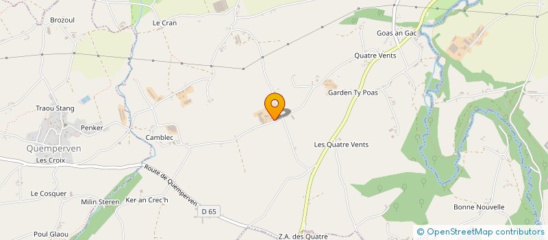 localisation de l'entreprise GFA DE RESTINCUFF à LANGOAT