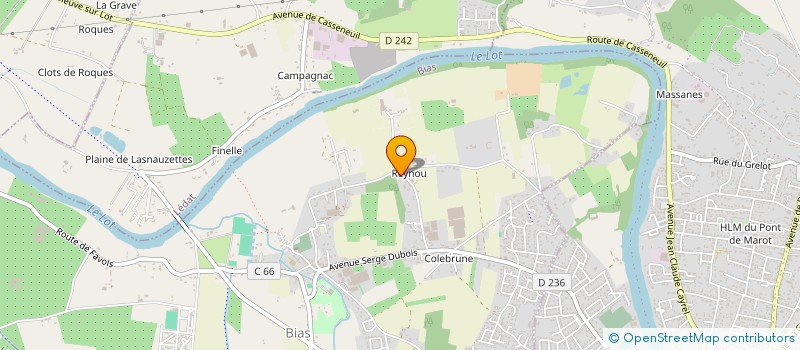 localisation de l'entreprise GFA DE REYNOU  BIAS