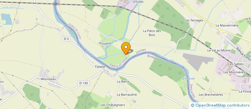 localisation de l'entreprise GFA DE RHONNE  DESCARTES