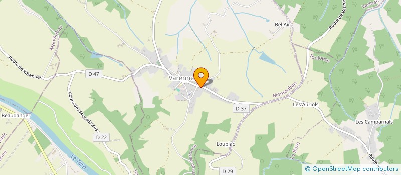 localisation de l'entreprise GFA DE RIBOL  VARENNES