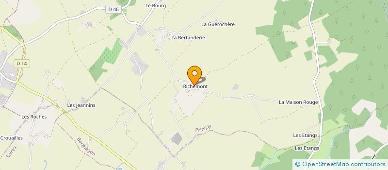 localisation de l'entreprise GFA DE RICHEMONT  PRINCAY