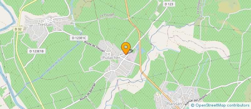 localisation de l'entreprise GFA DE RIEUX MONTJOIE  PUILACHER